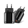 Portable Dual USB Mobile Phone Tablet Universal Charging Head Travel Charger, EU Plug