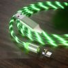 USB to Micro USB Magnetic Suction Colorful Streamer Mobile Phone Charging Cable, Length: 1m