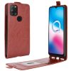 For Alcatel 3X 2020 R64 Texture Single Vertical Flip Leather Protective Case with Card Slots & Photo Frame