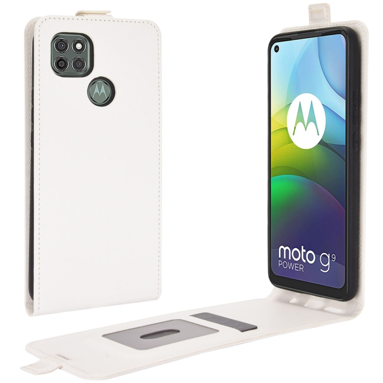 For Motorola Moto G9 Power R64 Texture Single Vertical Flip Leather Protective Case with Card Slots & Photo Frame