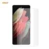 5 PCS For Samsung Galaxy S21 Ultra 5G ENKAY Hat-Prince 3D Full Screen PET Curved Hot Bending HD Screen Protector Soft Film