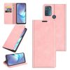 For Motorola Moto G50 Retro-skin Business Magnetic Suction Leather Case with Holder & Card Slots & Wallet
