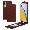 For OnePlus Nord 2 5G R64 Texture Single Vertical Flip Leather Protective Case with Card Slots & Photo Frame
