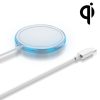 W-975 Ultra-thin 15W Max Magnetic Absorption Wireless Charger for iPhone 12 Series and other Smart Phones