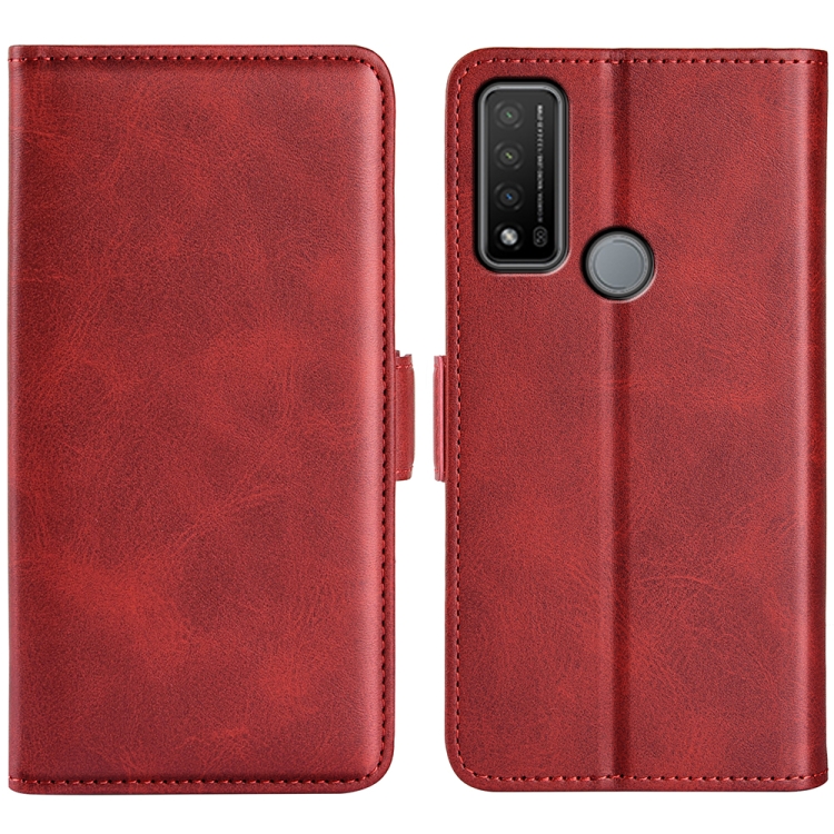 For TCL 20 R 5G  Dual-side Magnetic Buckle Horizontal Flip Phone Leather Case with Holder & Card Slots & Wallet