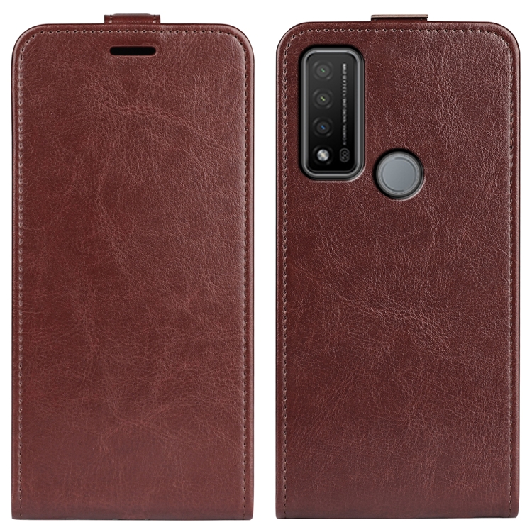 For TCL 20 R 5G R64 Texture Single Vertical Flip Leather Phone Protective Case with Card Slots & Photo Frame