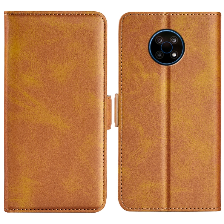 For Nokia G50 Dual-side Magnetic Buckle Horizontal Flip Phone Leather Case with Holder & Card Slots & Wallet