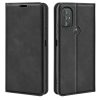 For Motorola Moto G Power 2022 Retro-skin Business Magnetic Suction Phone Leather Case with Holder & Card Slots & Wallet