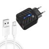 PD03 20W PD3.0 + QC3.0 USB Charger with USB to Type-C Data Cable, EU Plug