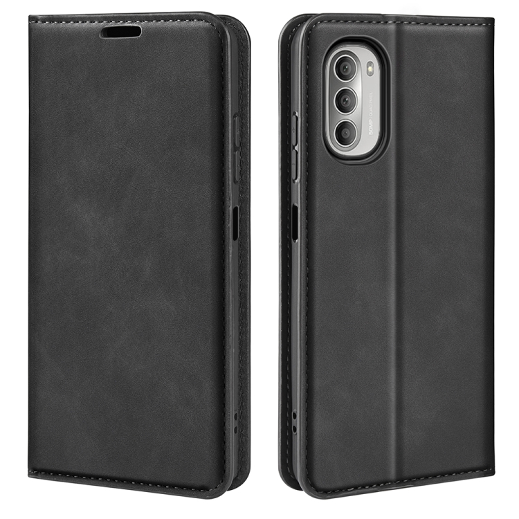 For Motorola Moto G51 5G Retro-skin Magnetic Suction Leather Phone Case