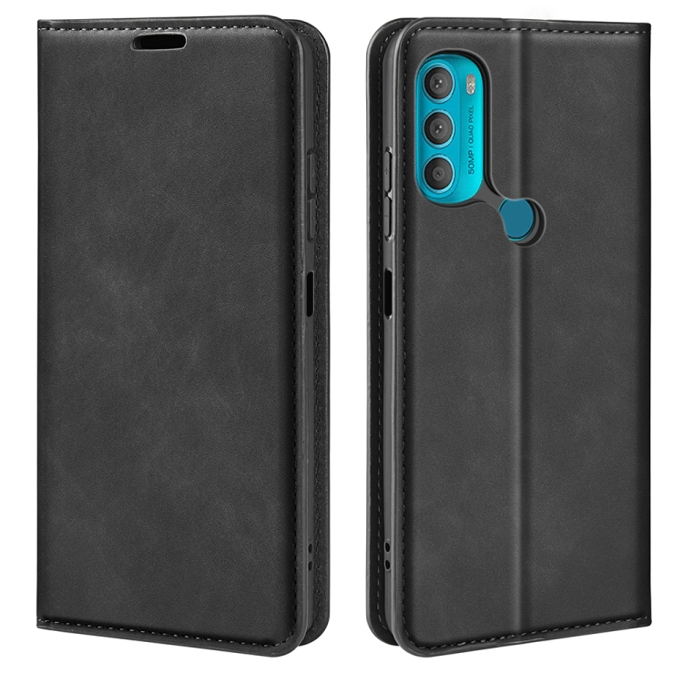 For Motorola Moto G71 5G Retro-skin Magnetic Suction Leather Phone Case