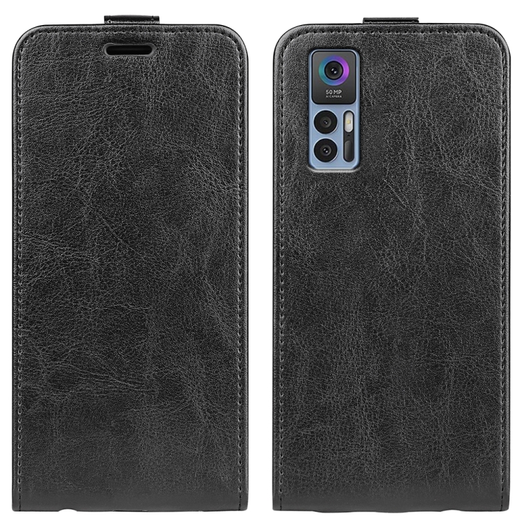 For TCL 30 5G / 30+ R64 Texture Single Vertical Flip Leather Phone Case