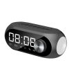 AEC S8 Alarm Clock Bluetooth Speakers with LED Light Support TF / FM