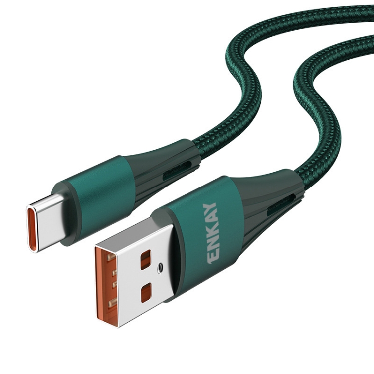ENKAY 66W USB to USB-C / Type-C Full Protocol 6A Fast Charging Data Cable