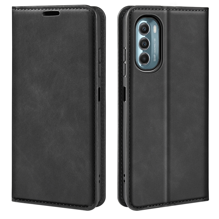 For Motorola Moto G 5G 2022 Retro-skin  Magnetic Suction Leather Phone Case