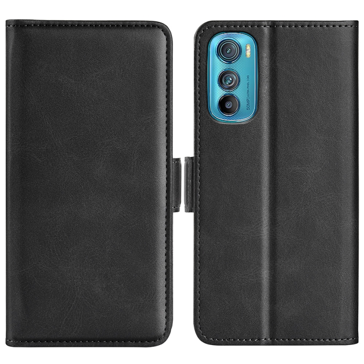 For Motorola Moto Edge 30 5G Dual-side Magnetic Buckle Horizontal Flip Leather Phone Case