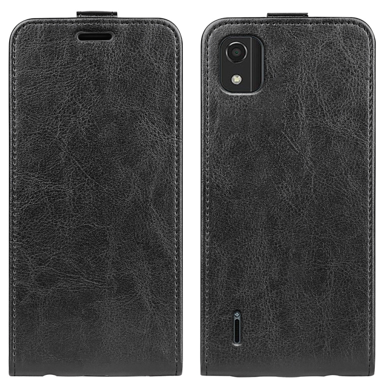 For Nokia C2 2nd Edition R64 Texture Vertical Flip Leather Phone Case