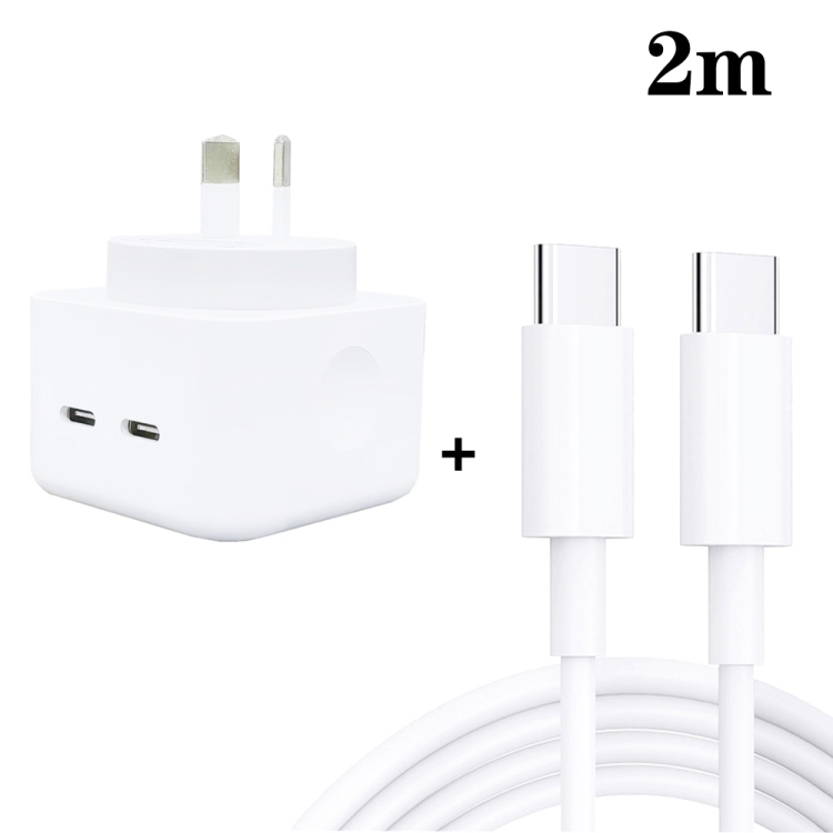 SDC-40W Dual PD USB-C / Type-C Ports Charger with Dual Type-C Cable, AU Plug