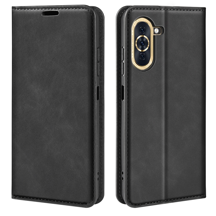 For Huawei Nova 10 Retro-skin Magnetic Suction Leather Phone Case