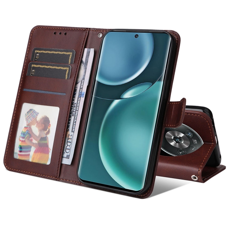 For Honor Magic4 / Magic4 Pro JSM Calf Texture Leather Phone Case