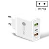 45W PD3.0 + 2 x QC3.0 USB Multi Port Quick Charger, EU Plug