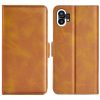 For Nothine Phone 1 Dual-side Magnetic Buckle Leather Phone Case