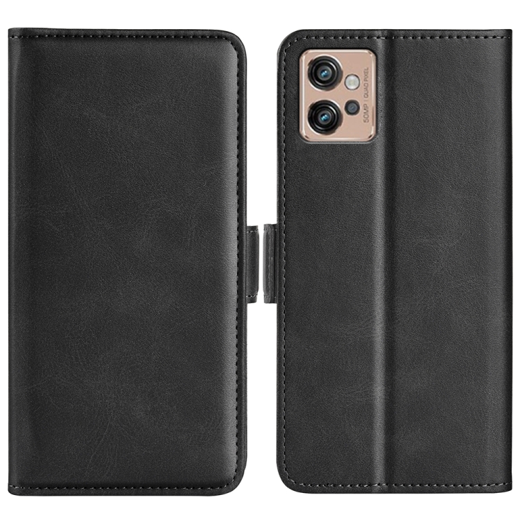 For Motorola Moto G32 Dual-side Magnetic Buckle Leather Phone Case