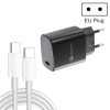 PD11 Single PD3.0 USB-C / Type-C 20W Fast Charger with 1m Type-C to Type-C Data Cable, EU Plug