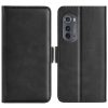 For Motorola Moto Edge 2022 Dual-side Magnetic Buckle Horizontal Flip Leather Phone Case