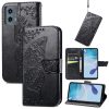 Butterfly Love Flower Embossed Leather Phone Case