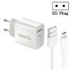 PD30W USB-C / Type-C + QC3.0 USB Dual Port Charger with 1m USB to Type-C Data Cable