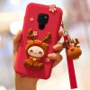 Lovely Reindeer Full Package Anti Falling Silicone Sleeve for Haiwei Mate 20
