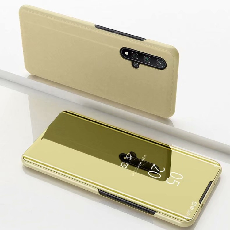 Electroplating Mirror Horizontal Flip Leather Case for Xiaomi Redmi K20 / Redmi K20 Pro with Holder