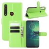 For Motorola Moto G8 Plus Litchi Texture Horizontal Flip Protective Case with Holder & Card Slots & Wallet