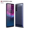 For Motorola Moto Edge Brushed Texture Carbon Fiber TPU Case