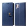 For Huawei P40 Lite/Nova 7i/Nova 6se Retro Solid Color Leather Buckle Phone Case with Lanyard & Photo Frame & Card Slot & Wallet & Stand Function
