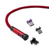 CC57 540 Degrees Rotary Magnetic Fast Charging Data Cable