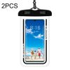 2 PCS Transparent Waterproof Cell Phone Case Swimming Cell Phone Bag