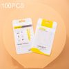 100 PCS Data Cable Packaging Bag Plastic Sealing Bag