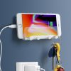 Free Punching Wall Phone Holder Wall-Mounted Charging Base Bracket