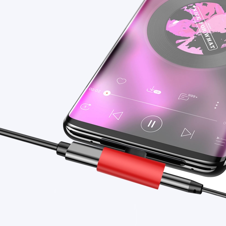 5 PCS 2A  USB-C / Type-C To USB-C / Type-C + 3.5mm Interface Charging And Listen Music Audio Adapter, Random Color Delivery