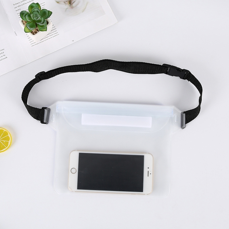 10 PCS Outdoor Beach Mobile Phone Waterproof Bag Three-Layer Sealed PVC Storage Waterproof Waist Bag