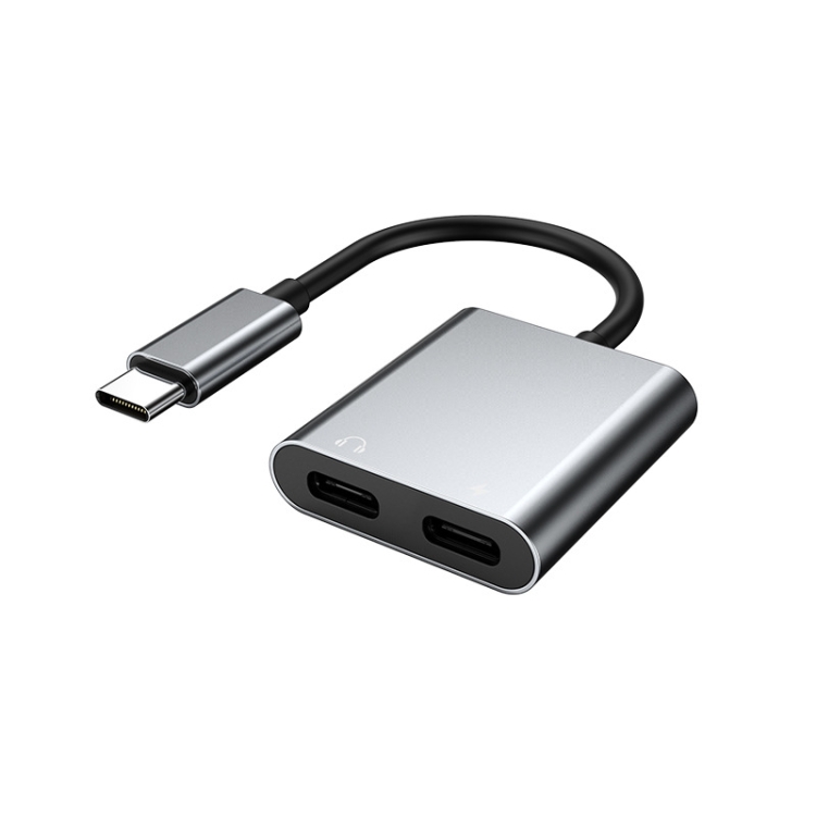 2 In 1 Type-C/USB-C PD 60W Digital Audio Adapter, Spec: