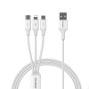 ROMOSS CB251V 3.5A USB To 8 Pin+Type-C+Micro USB 3 In 1 Charging Cable, Length: