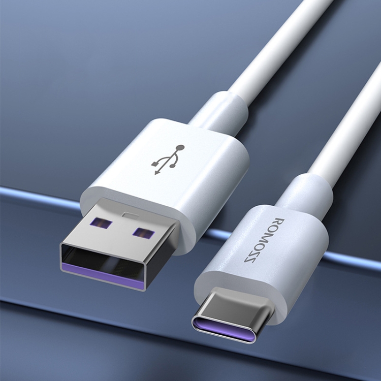 ROMOSS CB304 6A 100W USB to Type-C/USB-C Data Cable, Length: 0.2m