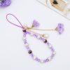 Crystal Mobile Phone Lanyard Girls Ceramic Clay Plaster Flower Bracelet