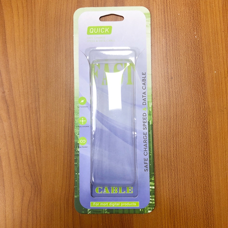 50 PCS Insert Card Packaging Box for Data Cable Earphone Cable