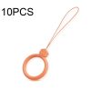 10 PCS Silicone Ring Mobile Phone Lanyard Water Bottle Anti-fall Pendant