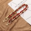 Retro Mobile Phone Chain Lanyard Tortoiseshell Acrylic Resin Bag Chain with Spacer