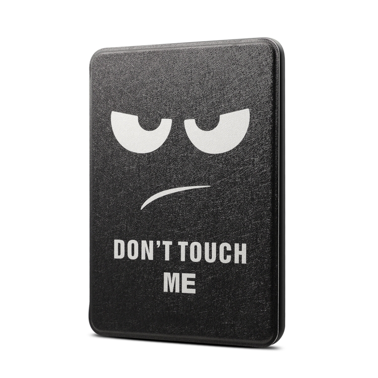 Black Eye Pattern Horizontal Flip PU + TPU Leather Protective Case for Amazon Kindle Paperwhite 4 (2018), with Sleep & Wake-up Function